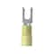 Panduit Fork Terminal, #10 Stud Size, 10 AWG, 600 V, Vinyl Insulated, Yellow, 50 PK PV10-10LFX-L - alternate 1